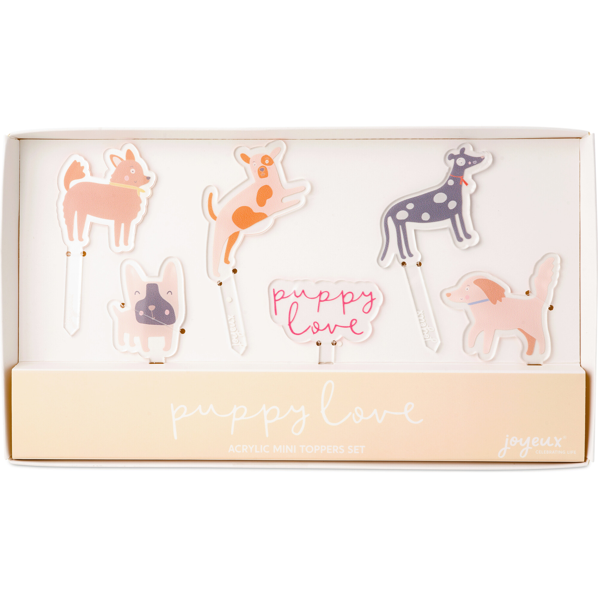 Puppy Love Acrylic Mini Topper Set - Thumbnail 2