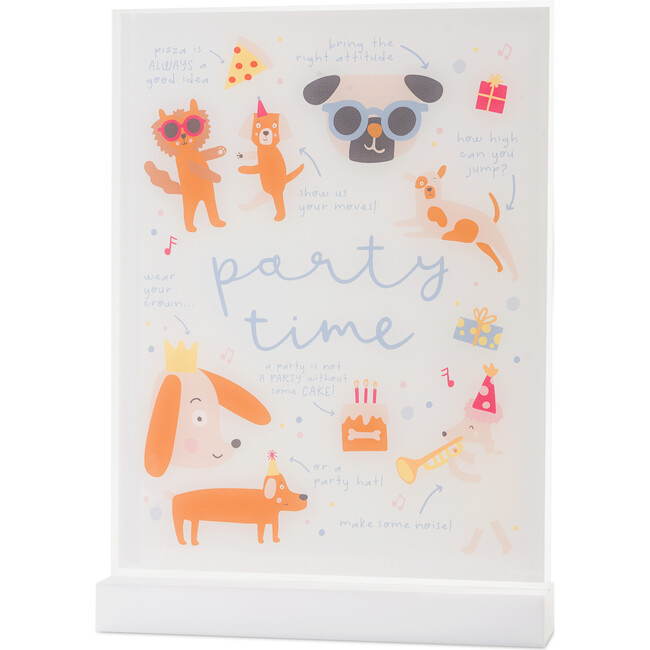 Party Time Acrylic Table Top Sign