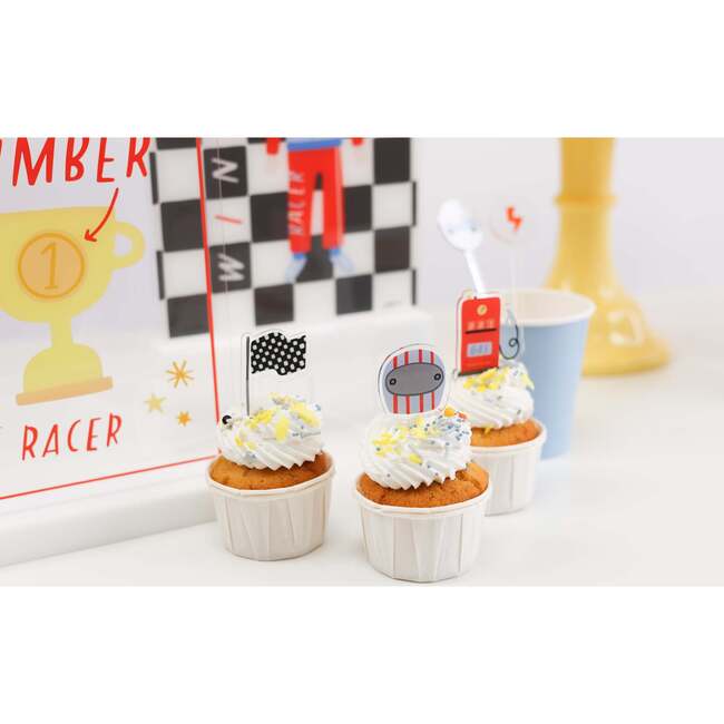 Speed Racer Acrylic Mini Topper Set - Party Accessories - 2