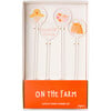 On The Farm Acrylic Drink Stirrers - Party Accessories - 1 - thumbnail