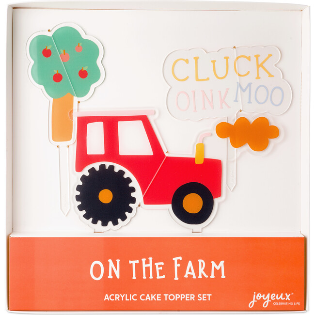 On The Farm Acrylic Cake Topper Set