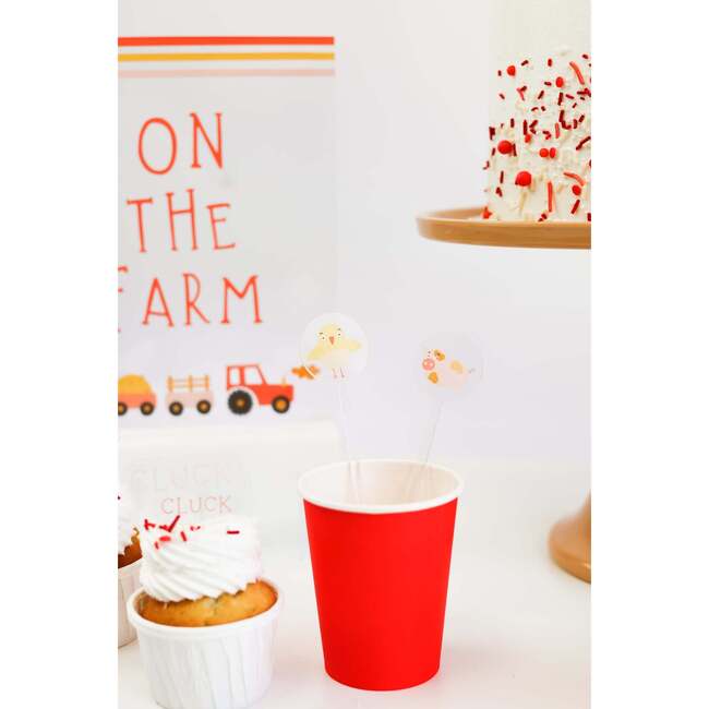 On The Farm Acrylic Drink Stirrers - Party Accessories - 2