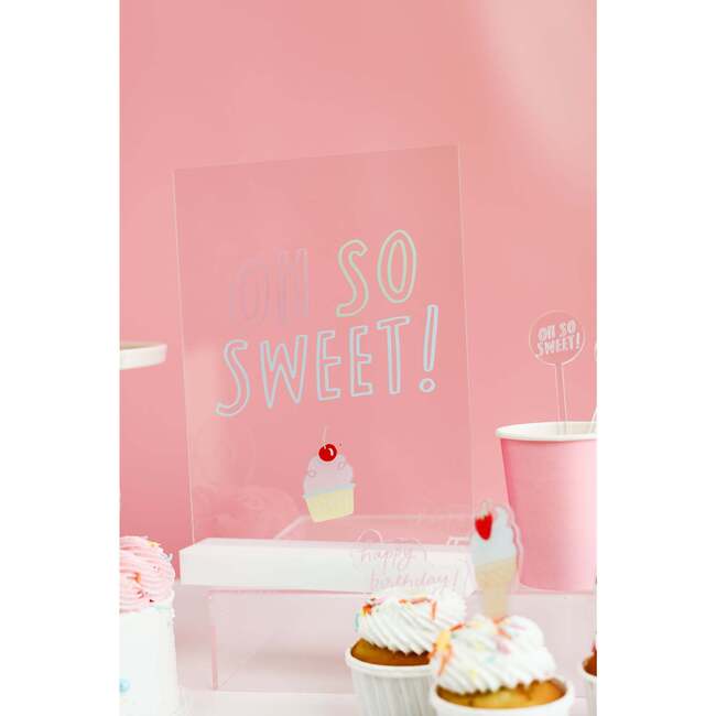 Oh So Sweet Acrylic Table Top Sign - Party Accessories - 2