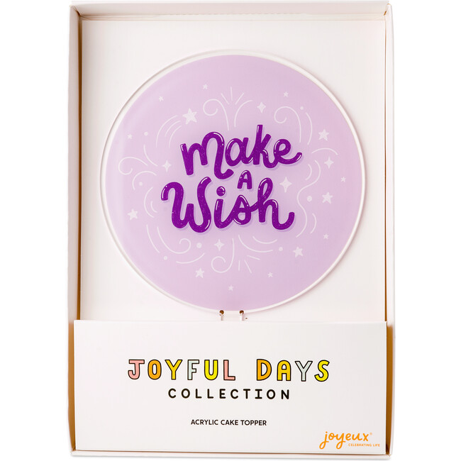 Make A Wish Acrylic Cake Topper
