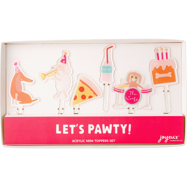 Let's Pawty Acrylic Mini Topper Set