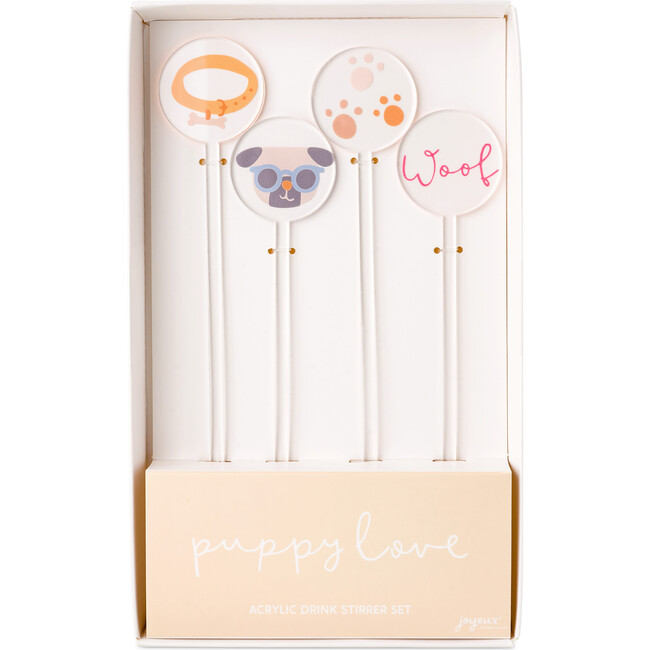 Let's Pawty Acrylic Drink Stirrers