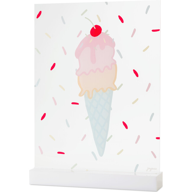 Ice Cream And Sprinkles Acrylic Table Top Sign