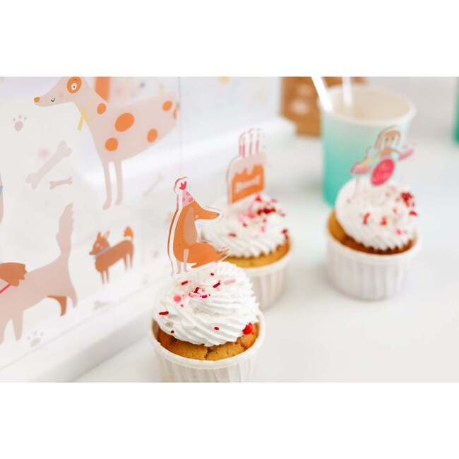 Let's Pawty Acrylic Mini Topper Set - Party Accessories - 2