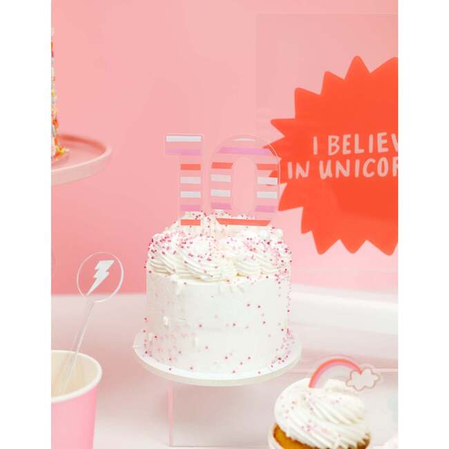 I Believe In Unicorns Acrylic Number Set - Party Accessories - 2