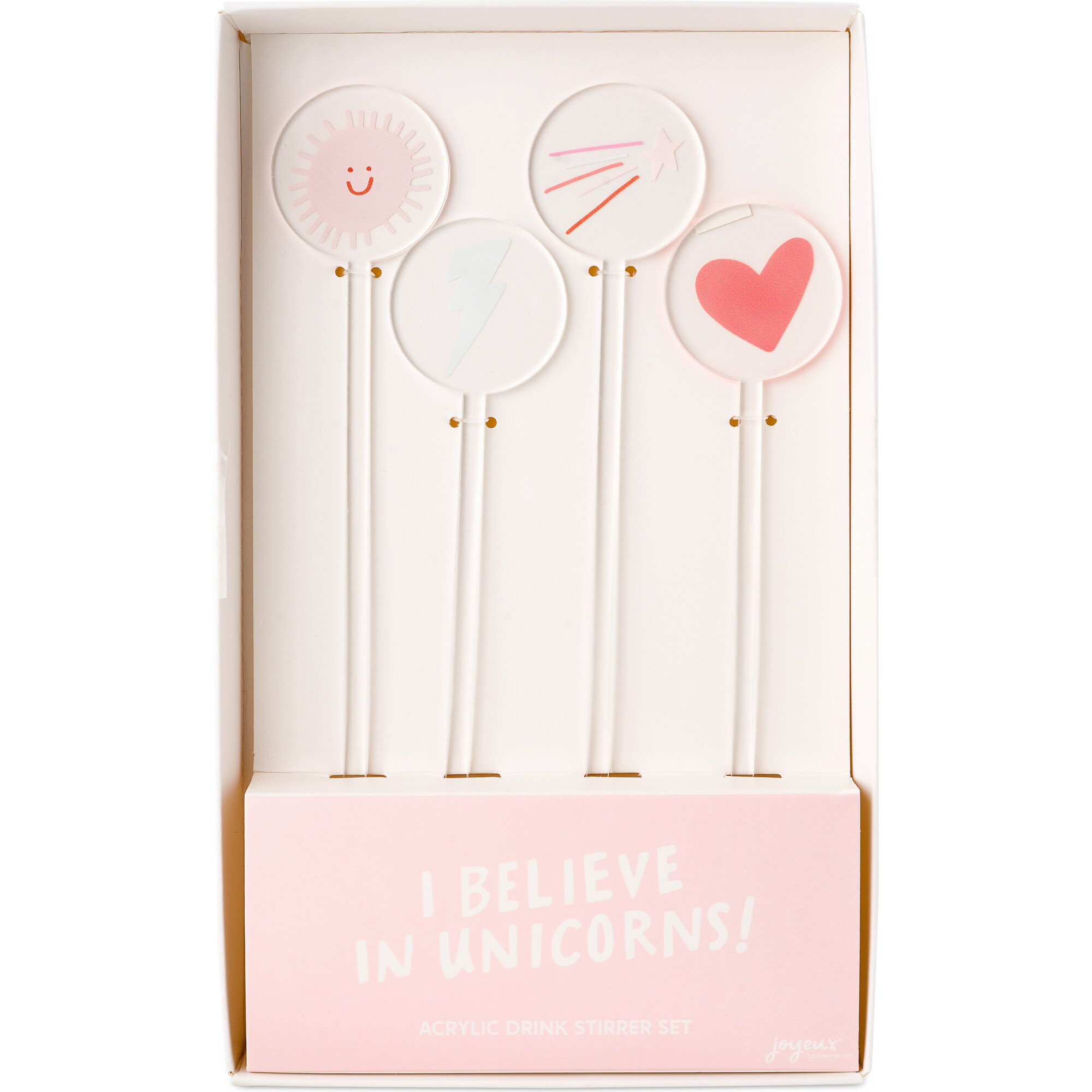 I Believe In Unicorns Acrylic Drink Stirrers - Party Accessories - 1