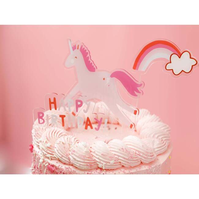 I Believe In Unicorns Acrylic Cake Topper Set - Party Accessories - 2