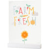 Farm Fresh Acrylic Table Top Sign - Party Accessories - 1 - thumbnail