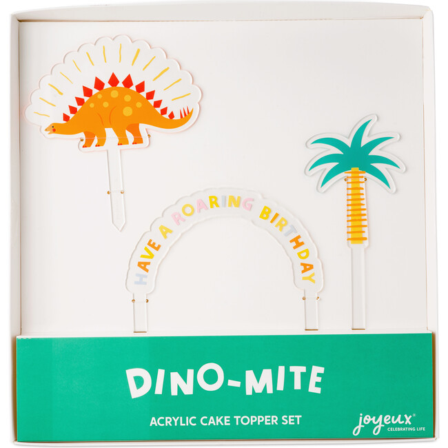 Dino-Mite Dinasour Acrylic Cake Topper Set