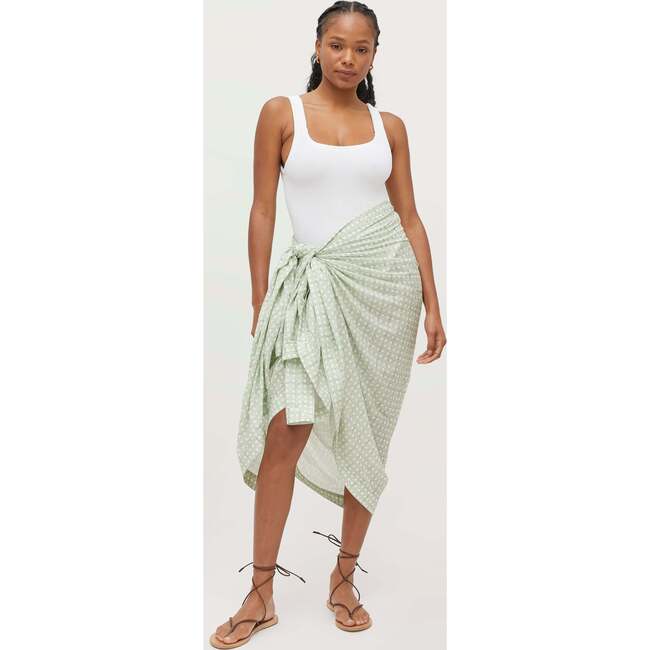 The Women's Josie Pareo, Green Basketweave - Cover-Ups - 2