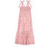 Women's Shirred Tie Strap Sun Dress, Blush - Dresses - 1 - thumbnail