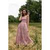 Women's Shirred Tie Strap Sun Dress, Blush - Dresses - 3