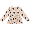 Reagan Long Sleeve Henley Peplum Top & Bloomer Set, Beige - Mixed Apparel Set - 4