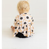 Reagan Long Sleeve Henley Peplum Top & Bloomer Set, Beige - Mixed Apparel Set - 7