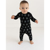 Dancing Skelly Long Sleeve Basic Romper, Black - Rompers - 2