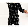 Dancing Skelly Long Sleeve Basic Romper, Black - Rompers - 3