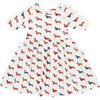 Girls Organic Steph Dress, Sweater Dogs - Dresses - 1 - thumbnail