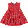 Girls Stevie Dress, Tiny Red Roses - Dresses - 1 - thumbnail