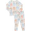 Kids Bamboo PJ Set, Multi Tiger - Pajamas - 1 - thumbnail