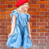 Girls Raphaela Dress, Chambray - Dresses - 2