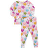 Kids Bamboo PJ Set, Multi Cats - Pajamas - 1 - thumbnail