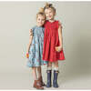 Girls Stevie Dress, Tiny Red Roses - Dresses - 2