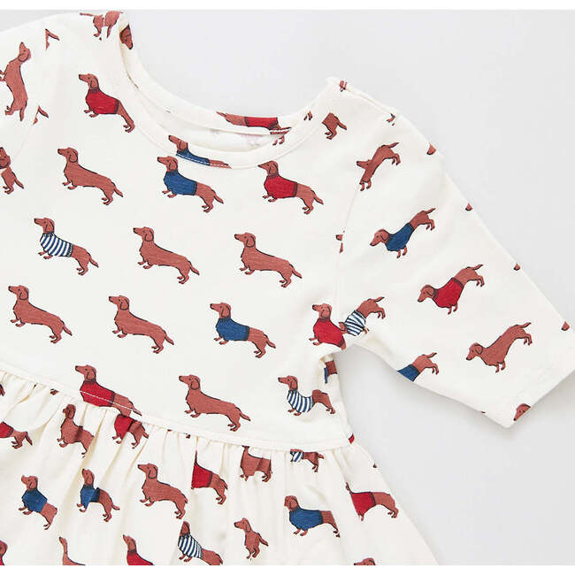 Girls Organic Steph Dress, Sweater Dogs - Dresses - 3
