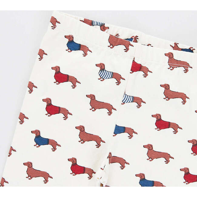 Girls Organic Legging, Sweater Dogs - Leggings - 3