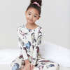 Kids Bamboo PJ Set, Multi Horses - Pajamas - 4