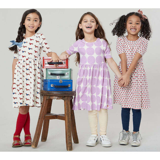 Girls Organic Steph Dress, Sweater Dogs - Dresses - 4
