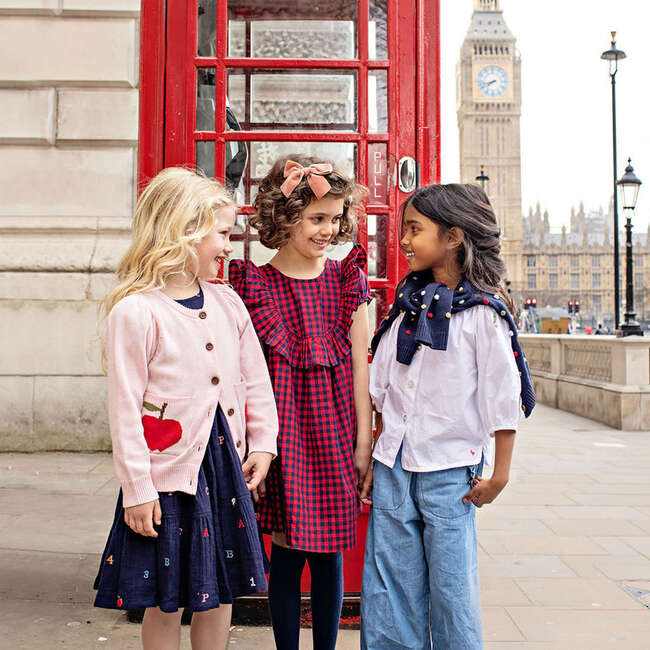 Girls Theodore Pant, Chambray - Pants - 4