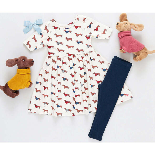 Girls Organic Steph Dress, Sweater Dogs - Dresses - 5