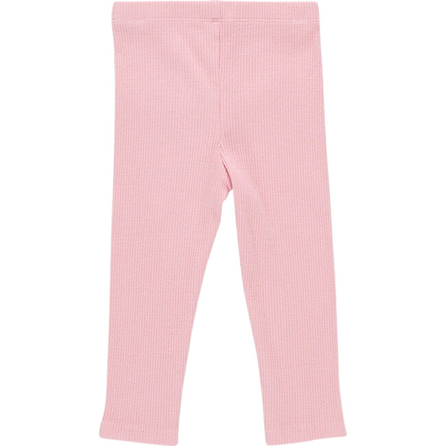 Girls Organic Rib Legging, Brandied Apricot - Leggings - 3