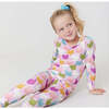 Kids Bamboo PJ Set, Multi Cats - Pajamas - 4