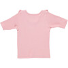 Girls Organic Ruffle Rib Top, Brandied Apricot - Shirts - 4