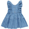 Girls Raphaela Dress, Chambray - Dresses - 6