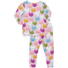 Kids Bamboo PJ Set, Multi Cats - Pajamas - 5