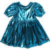 Girls Lame Laurie Dress, Blue - Dresses - 1 - thumbnail