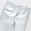 Girls Lame Legging, Silver - Leggings - 2