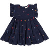 Girls Kit Dress, Alphabet Embroidery - Dresses - 1 - thumbnail