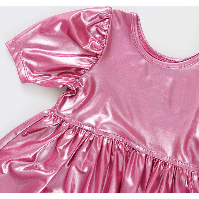 Girls Lame Laurie Dress, Pink - Dresses - 3