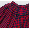 Girls Maribelle Skirt, Navy and Red Gingham - Skirts - 3