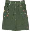 Girls Ellery Skirt, Four Leaf Clover - Skirts - 1 - thumbnail