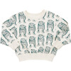 Kids Organic Sweatshirt, Green Tiger - Sweatshirts - 1 - thumbnail