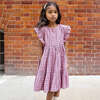Girls Kit Dress,  Pink and Navy Plaid - Dresses - 2