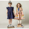 Girls Kit Dress, Alphabet Embroidery - Dresses - 2